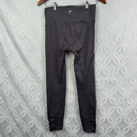 Gymshark Power Dry Seamless Leggings Core Gray Leggings Size M - Picture 4 of 6